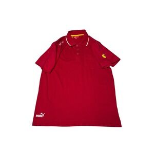 Puma Scuderia Ferrari Mens‎ Red Short Sleeve Polo Shirt Size M Official Supplier